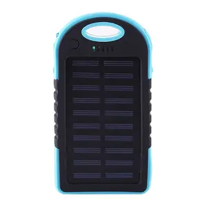 2024 nuevo banco de energía 5000mAh cargador de teléfono móvil portátil banco de energía Solar respaldo externo cargador de batería de teléfono celular al aire libre