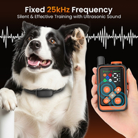 Collier de dressage pour chien TIZE, nouvelle arrivée, 5 en 1, étanche, rechargeable, ultrasonique, 300 m, collier à vibrations et à chocs