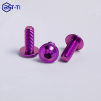 Baut Cakram Paduan Titanium Kepala Torx BST-TI Standar ISO Kelas 4.8/6.8 Ulir UNC Sekrup dan Baut Motor dengan Finishing Polos