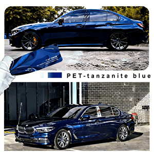 Vinilo Adhesivo para Autos Color Azul Tanzanita Brillante, Película de Cambio de Color, Autoadhesiva, Antiarañazos, Suministro de Fábrica - Product Image 1