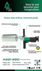 Nouvelle perceuse miniature intelligente à détection de gravité sans balais, 4200W, haute puissance, diamètre de perçage de 218 mm, utilisation en construction - Product Image 6