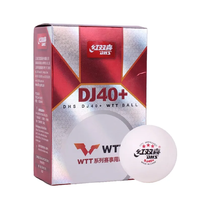 DHS ITTF DJ40 + DHS 3 스타 핑 3 스타 탁구 공 세계 탁구 선수권 대회 탁구 공 플라스틱 새로운 소재 ABS 2.7