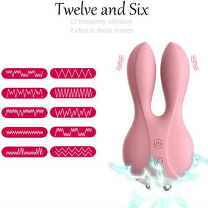 リロバイブレーター,シリコン電気ショックGスポットディルドBdsmセックスおもちゃ<span class=keywords><strong>2</strong></span>モーター付き安全 - Product Image 4