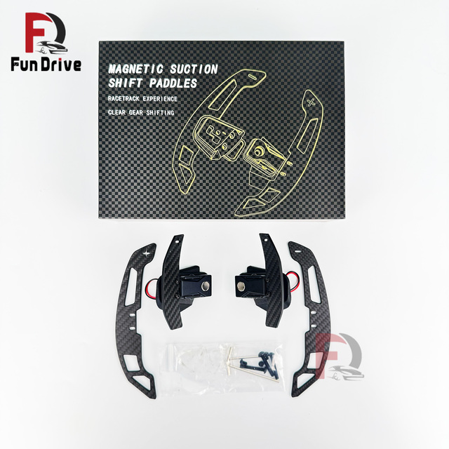 Factory Direct Volkswagen Interior Accessories Extended Carbon Fiber Magnetic Shift Paddles up Down Shift for Volkswagen Golf 8
