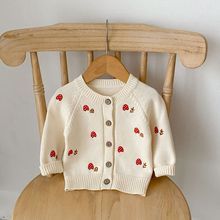 <strong>Baby</strong> Girl Autumn <strong>Winter</strong> 100% Cotton Fashion Sweater Knitted Cardigan Short <strong>Clothes</strong> with Foreign Style - Product Image 6