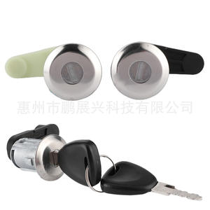 Cylindre de serrure de porte Renault Megane Scenic 7701468981 7701468982 Serrure cylindrique avec 2 clés pour portes de voiture - Product Image 2