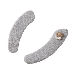 Toilet Seat Cover Gray Soft Sponge Four Seasons Washable Eco Friendly Home Use - Product Image 1