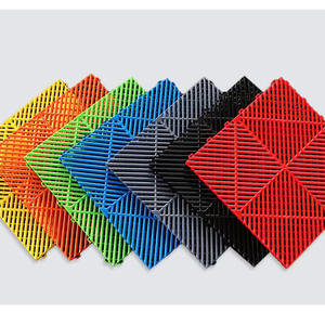 Dalles de sol de garage en PP robustes, best-seller personnalisé, tapis de sol industriel <span class=keywords><strong>pour</strong></span> atelier de détail automobile, atelier, salle d'exposition, entrepôt - Product Image 1