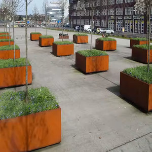 Macetero Grande de Acero Corten para Jardín, Decoración del Hogar, Artículos de Jardinería, Macetas, Jarrones, Plantas Artificiales, Macetas para Flores - Product Image 5