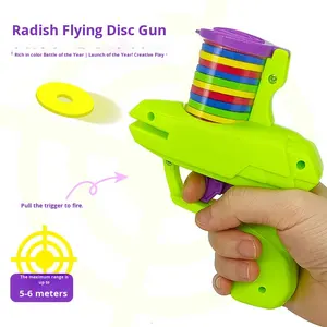 Chengji 迷你软弹飞碟 ABS 塑料玩具手枪 亲子户外安全弹射玩具 适合 2 岁以上儿童 - Product Image 3