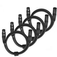 Câble de connexion professionnel XLR 3 broches pour caméra, blindage tressé, faible bruit, vente chaude en usine