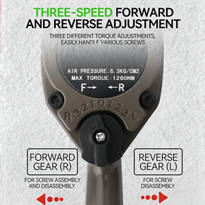 Clé à chocs <span class=keywords><strong>pneumatique</strong></span> industrielle de 1/2 pouce avec douille et double marteau puissant pour réparation automobile en garage - Product Image 5