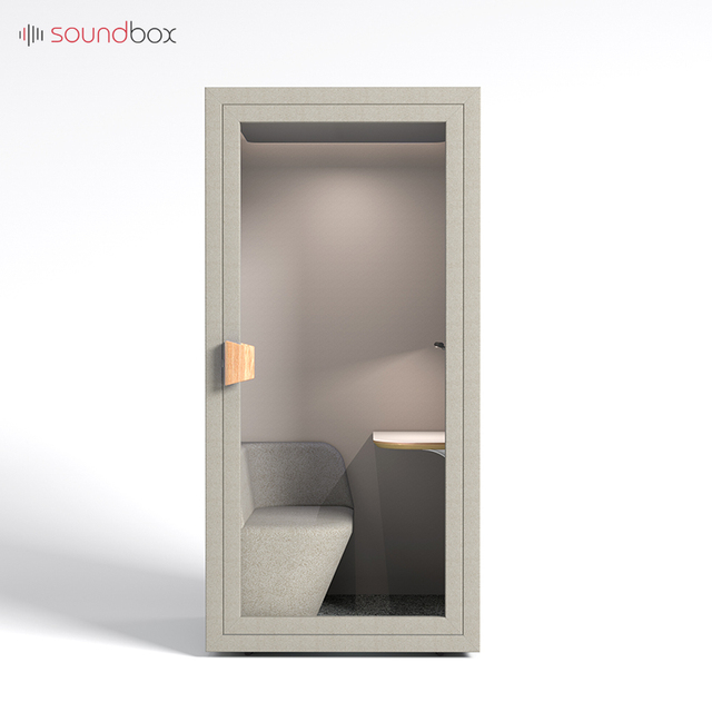 Soundbox S Size Sound Insulation Pod Tempered Glass Industrial Soundproof Isolation Multi Function Booth Without Furniture