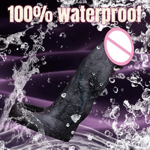 <strong>Black</strong> Big Glans Realistic <strong>Penis</strong> <strong>Sleeve</strong> Reusable Cock <strong>Sleeve</strong> with Cock Ring Silicone <strong>Penis</strong> Enlarger Male <strong>Penis</strong> Sheath Sex Toys - Product Image 5