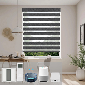 Persianas Zebra Personalizadas SAMADHI, Persianas Zebra Eléctricas Opacas para Sala de Estar, Cortina Zebra - Product Image 2