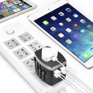 Adaptateur de voyage universel pour ordinateur de bureau DongYi avec prises EU US AUS UK pour la charge USB Chargeur mural 4 ports - Product Image 5