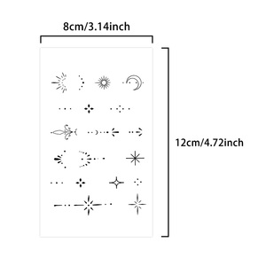 Tatuaggio semipermanente creativo del tatuaggio della <span class=keywords><strong>stella</strong></span> temporaneo impermeabile della durata del tatuaggio <span class=keywords><strong>a</strong></span> base di erbe del braccio di 2 settimane - Product Image 4
