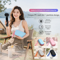 Sac de rangement pour Pocket 4/Pro/Pocket 3, fermeture éclair en PU, boîte de rangement portable résistante à l'eau