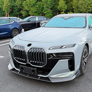 BMW 7 Series Front Bumper Lip Spoiler Carbon Fiber Texture ABS 2023+ M Sport Fitment - Product Image 2