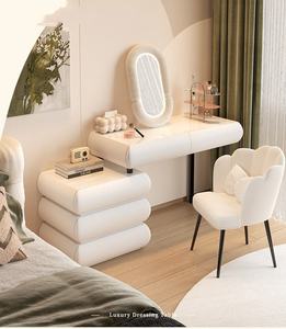Coiffeuse minimaliste pour chambre à coucher avec miroir à panneau LED intégré, durable, grande capacité, ensemble de <span class=keywords><strong>meubles</strong></span> - Product Image 3