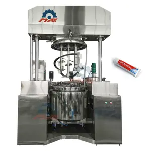 Équipement de production de dentifrice Mélangeur émulsifiant sous vide Emulsiflier Homogénéisateur Machine de mélange Dentifrice faisant 200 - 500L