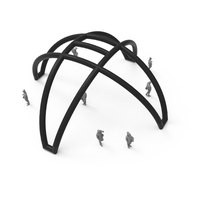 Tente de fête gonflable géante carrée noire en tissu Oxford TPU portable pour automobile de 10 m, tente de sport, glamping