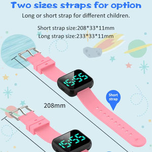 Muestras gratis de pulseras personalizadas, 16 juegos de temporizador intermitente y vibración/alerta musical para recordar la tarea de beber agua para chico estudiante - Product Image 4