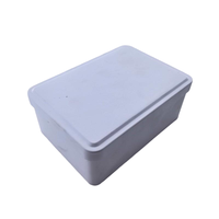 Boîte à biscuits rectangulaire avec charnière, qualité alimentaire, logo en relief, recyclable, 133x95x55mm, vernis brillant pour emballage et usage artisanal