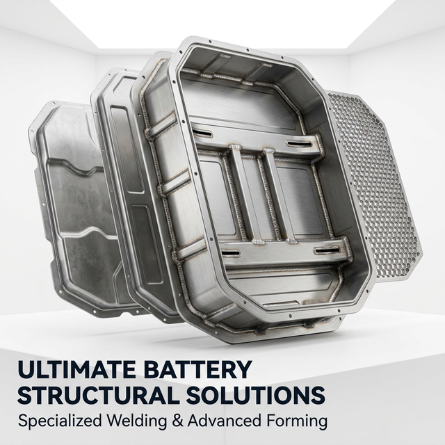 Aluminum Battery Enclosure Frame Laser Welded Sheet Metal for High Energy Density EV Pack Rapid Prototyping 100% Inspection