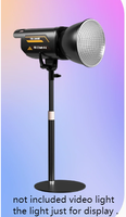 Support de lumière de bureau rond de 18 cm, support de table réglable en hauteur pour éclairage LED de studio, anneau lumineux, diffusion en direct