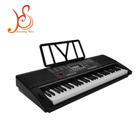 Teclado Electrónico HUASHENG de 61 Teclas, 300 Timbres, 300 Ritmos, Pantalla LCD, Reproductor USB, Piano de Enseñanza