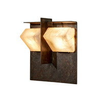 Applique Murale Post-Moderne de Style Nordique Vintage Naturel Espagnol pour Couloirs, Escaliers et Salons – Lampe Murale en Marbre