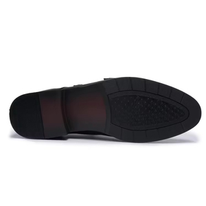 Nuevos Zapatos de vestir de suela blanda de cuero para hombre, correa de monje de estilo clásico, Color personalizado, transpirable, negocios, bodas, Primavera, planos - Product Image 3