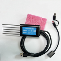 Sensor de Humedad del Suelo USB 8 en 1 de Bajo Precio de Proveedor Chino, Analizador de Temperatura NPK/PH/EC, Sensor de Nutrientes de Humedad