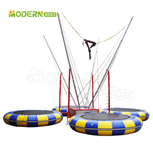 Person Amusement Park Bungee Jumping <b>Trampoline</b> Ride For Kids - Product Image 1
