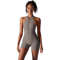 Combinaison une pièce pour femme d'été, tenue de yoga Mujer, combinaison sans dos, body de sport, leggings sculptant les fesses, shorts de yoga