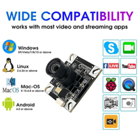 Módulo de Cámara USB 4K Ultra HD de 13MP IMX458 con Enfoque Fijo sin Distorsión para Escáner de Documentos A3 A4 y OCR