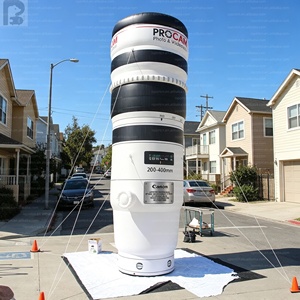 Lente de Cámara Inflable Gigante con Zoom Teleobjetivo para Exhibición <span class=keywords><strong>en</strong></span> Tiendas de Fotografía/Estudios de Fotografía, Promoción <span class=keywords><strong>en</strong></span> Carretera/Exposiciones - Product Image 1