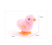 Jouets à remonter interactifs pour chats : lapin en peluche et poussin sauteur, jouet à remonter original en forme de poulet pour animaux de compagnie