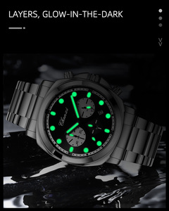 Montre CHENXI 9542 en <span class=keywords><strong>acier</strong></span> inoxydable, montres à quartz multifonctions pour hommes, montres-bracelets argentées et noires tendance, calendrier d'affaires, <span class=keywords><strong>horloge</strong></span> - Product Image 4