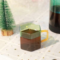 Mug en verre, vase décoratif à fleurs, vaisselle personnalisée, cadeau de Noël, tasse à thé en verre résistant à la chaleur