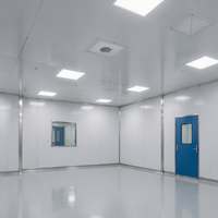 Système de panneaux muraux et de plafond modulaires pour salle blanche destiné aux laboratoires pharmaceutiques