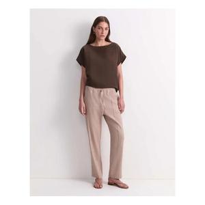 Work Friendly Casual Trousers For Women Built With Comfortable Waist Construction And Breathable <b>Fabric</b> For Consistent All Day - Product Image 4