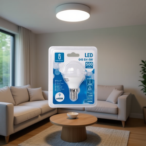 LED Bulb G45 E14 6W 6400K Day Light Big Angle 500Lm 25000H - Product Image 3