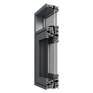 Ventana Abatible de Aluminio Moderna, Insonorizada, para Baño, con Apertura Vertical, <span class=keywords><strong>Triple</strong></span> Vidrio Aislante, Aislamiento Térmico, Ahorro de Energía - Product Image 6