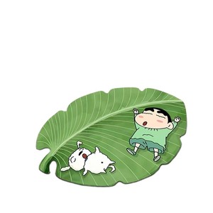 Tapis de bain Crayon Shinchan Feuille Verte en Diatomite Antidérapant Séchage Rapide pour Entrée de Salle de Bain Usage Domestique Forme Originale - Product Image 2