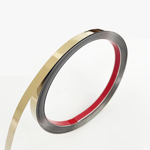 201 304 Stainless Steel Flat Strip <b>Trim</b> Patti with Self-Adhesive Backing for Seam Coverage - Product Image 5