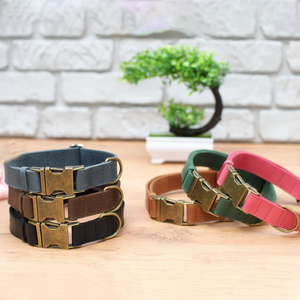 Collares y Correas Personalizadas para Mascotas, Collares de Perro de Cuero Genuino de Alta Calidad, Correa y Collar para Perro Bonitos - Product Image 3