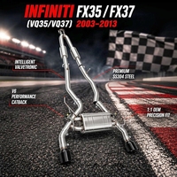 Sistema de Escape Valvetronic Personalizado de Fábrica, Silenciador Catback para Infiniti FX35 FX37 3.5L 3.7L 2003-2013, ODM SS304, Ajuste OEM 1:1