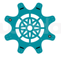 Plate-forme gonflable ronde pour parc aquatique, 3 mètres de diamètre, plate-forme gonflable, île, ponton flottant, Aqua Sup, Yoga, Dock, à 8 planches